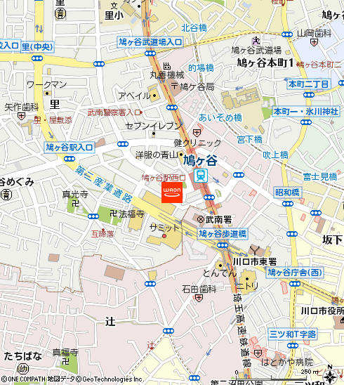 アコレ鳩ヶ谷駅前店付近の地図